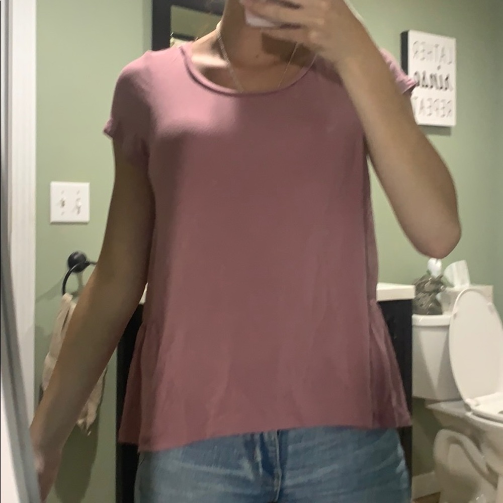 Flowy pink T